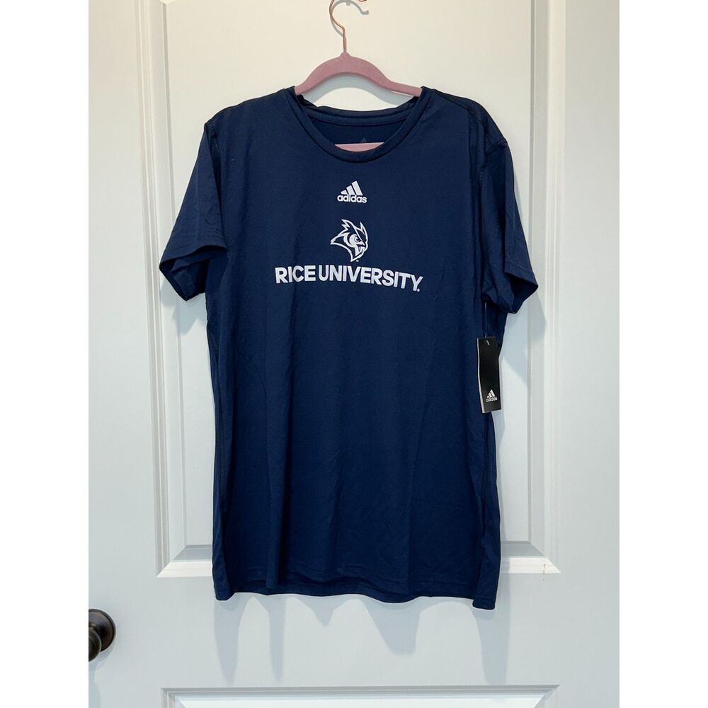 Adidas Creator Short Sleeve T-Shirt Navy Rice University Size XL
